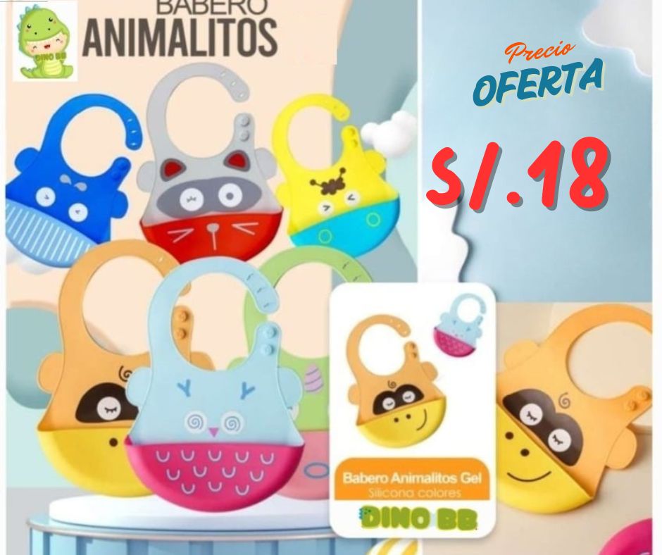 Babero de silicona