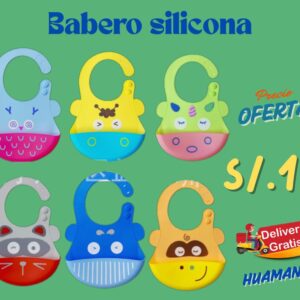 Babero de silicona