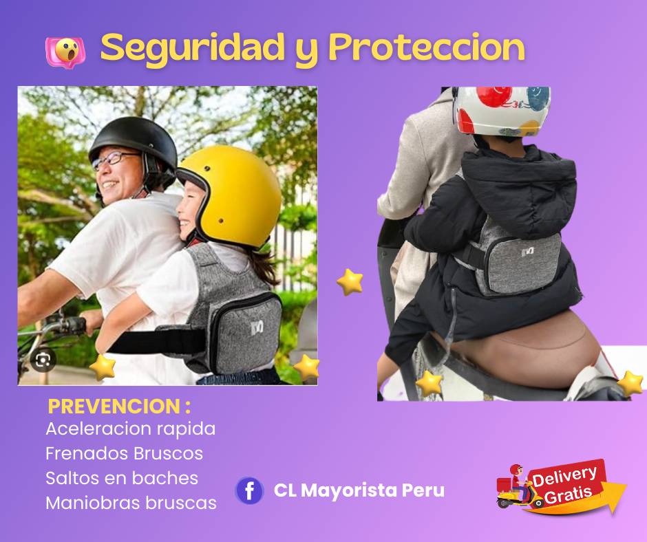 Chaleco  de niño para moto